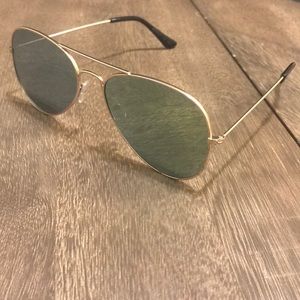 Aviator Flat Lens Unisex Sunglasses